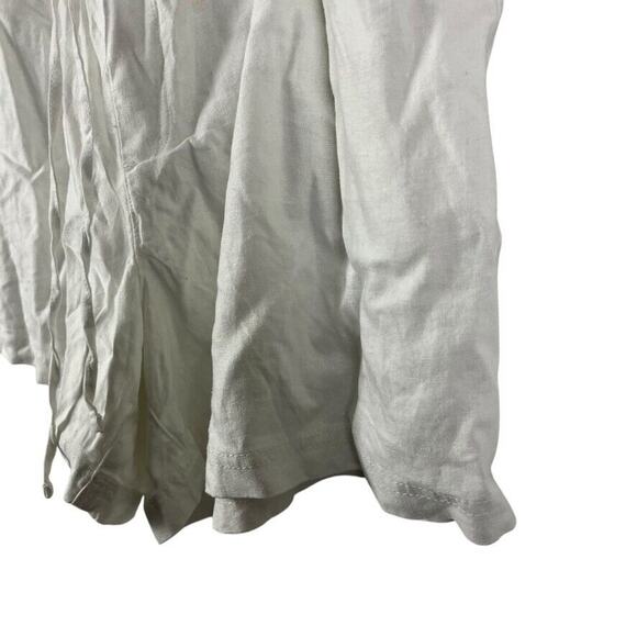 Gap Womens Linen Pull On Shorts Elastic Waist White NWT Pocket Drawstring XXL 2X - Picture 9 of 16